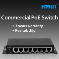 Low cost passive 8 port poe network ethernet switch 12v